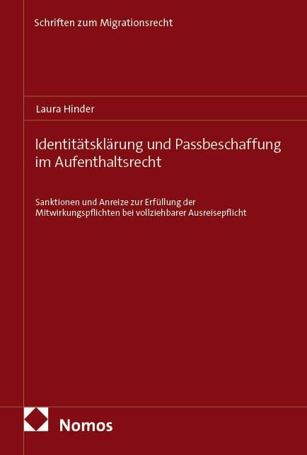 Produktbild: Identit&auml;tskl&auml;rung und Passbeschaffung im Aufenthaltsrecht