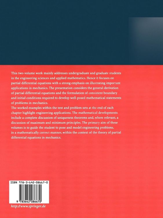 Produktbild: Partial Differential Equations in Mechanics 2