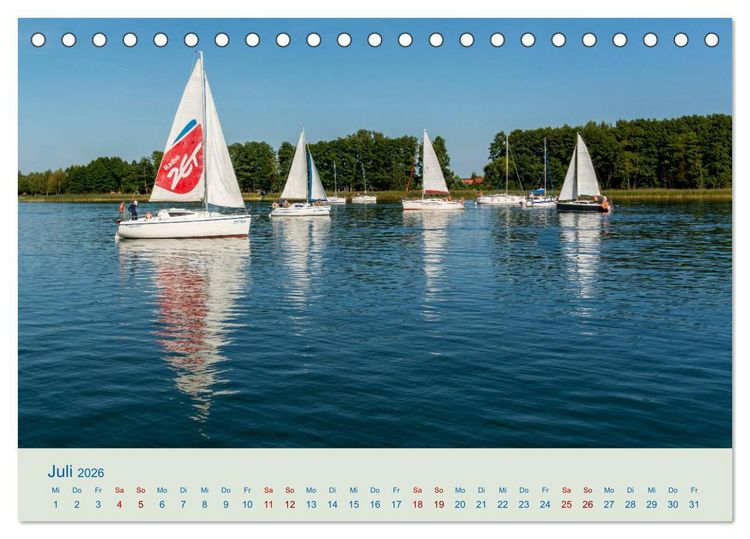 Produktbild: Wundersch&ouml;nes Masuren (Tischkalender 2026 DIN A5 quer), CALVENDO Monatskalender