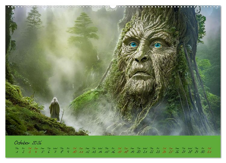 Produktbild: A strange forest In the lonely undergrowth (Wall Calendar 2026 DIN A2 landscape), CALVENDO 12 Month Wall Calendar