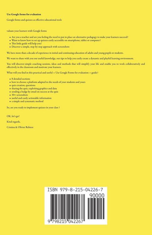 Produktbild: Use Google Forms for Evaluation