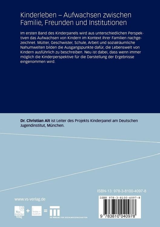 Produktbild: Kinderleben &mdash; Aufwachsen zwischen Familie, Freunden und Institutionen