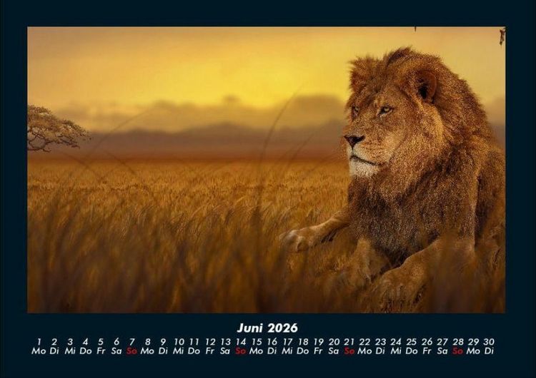 Produktbild: Tierkalender 2026 Fotokalender DIN A4