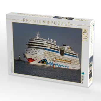 Produktbild: CALVENDO Puzzle Aida Stella in der Hafeneinfahrt Warnem&uuml;nde | 1000 Teile Lege-Gr&ouml;&szlig;e 64x48cm Foto-Puzzle f&uuml;r gl&uuml;ckliche Stunden