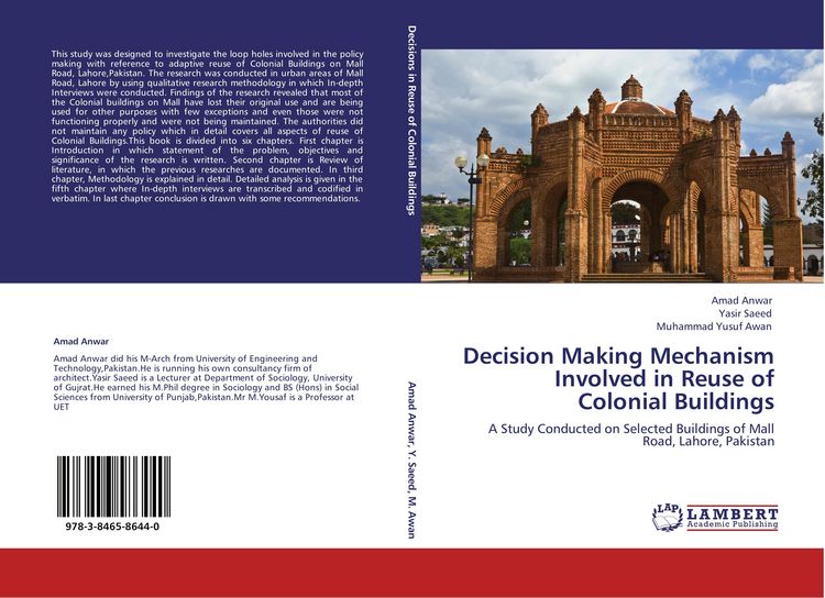 Produktbild: Decision Making Mechanism Involved in Reuse of Colonial Buildings