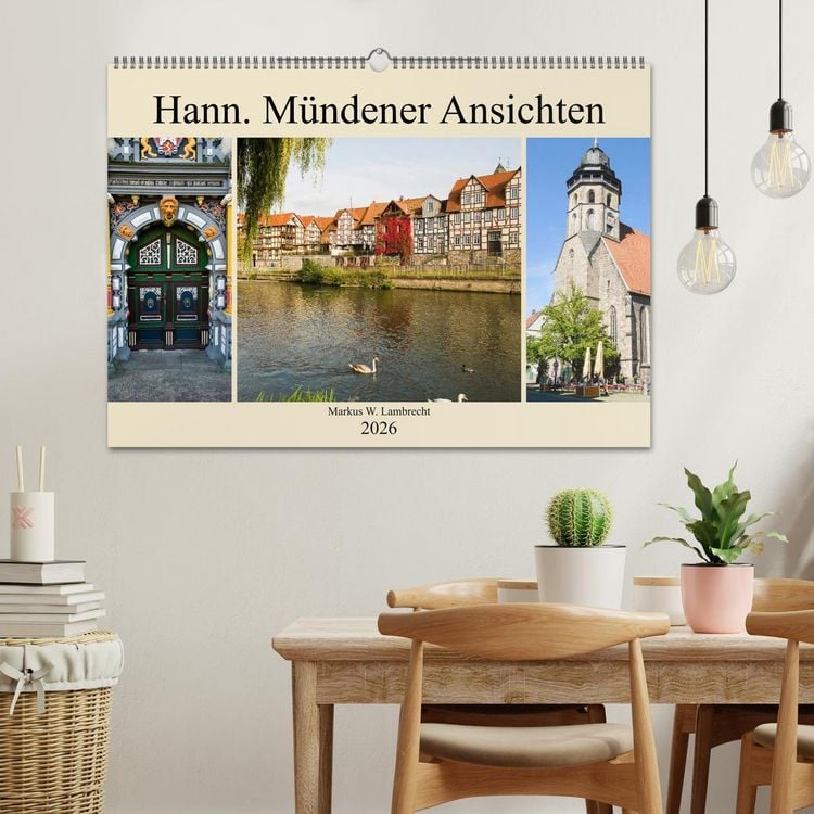 Produktbild: Hann. M&uuml;ndener Ansichten (Wandkalender 2026 DIN A2 quer), CALVENDO Monatskalender