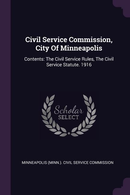 Produktbild: Civil Service Commission, City Of Minneapolis