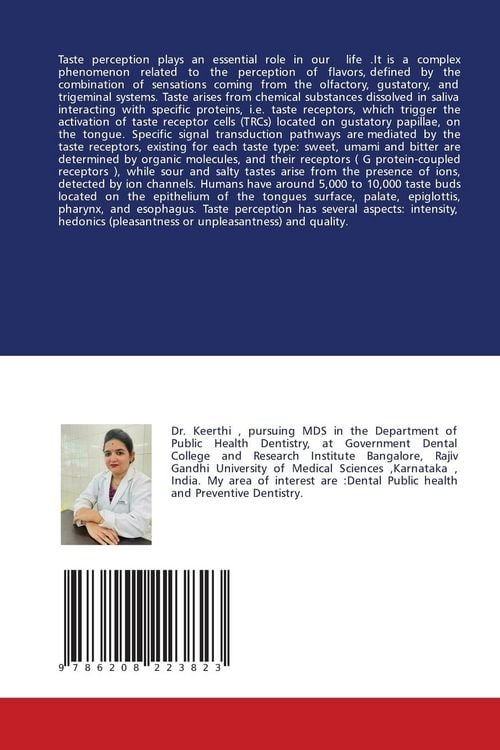 Produktbild: Taste perception in relation to Dental caries and BMI