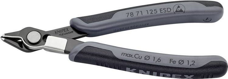Produktbild: Knipex Super-Knips 78 71 125 ESD ESD Printzange ohne Facette 125mm