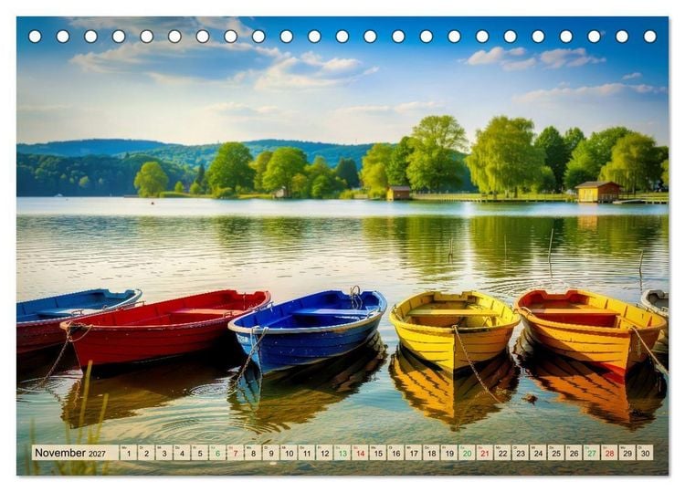 Produktbild: Mecklenburger - Seen (Tischkalender 2027 DIN A5 quer), CALVENDO Monatskalender