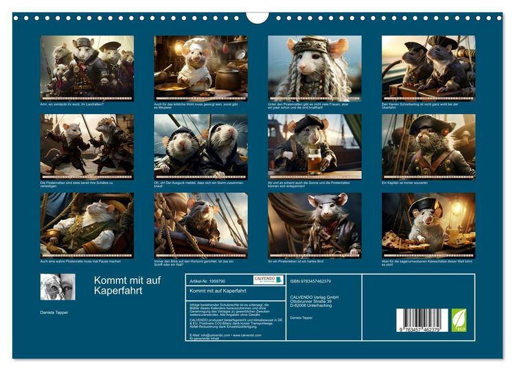 Produktbild: Kommt mit auf Kaperfahrt (Wandkalender 2026 DIN A3 quer), CALVENDO Monatskalender