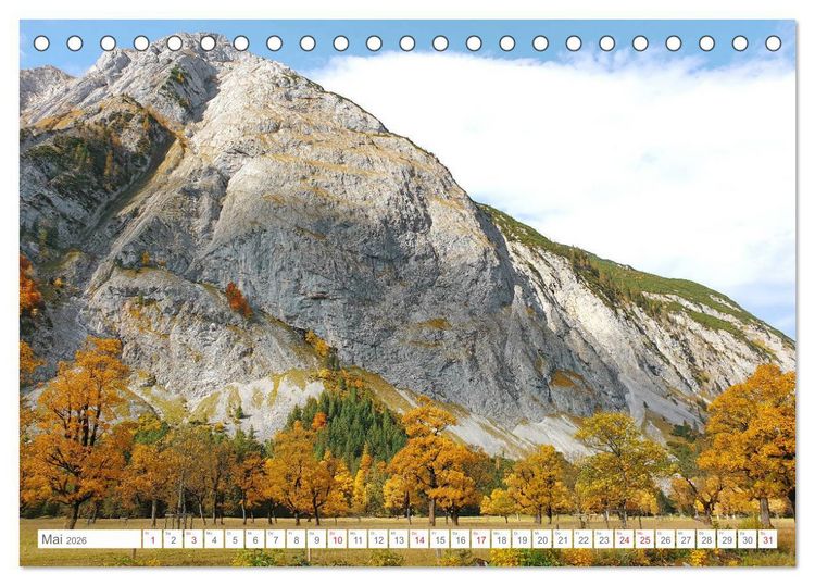 Produktbild: Indian Summer in der Eng - Das Naturdenkmal Gro&szlig;er Ahornboden (Tischkalender 2026 DIN A5 quer), CALVENDO Monatskalender