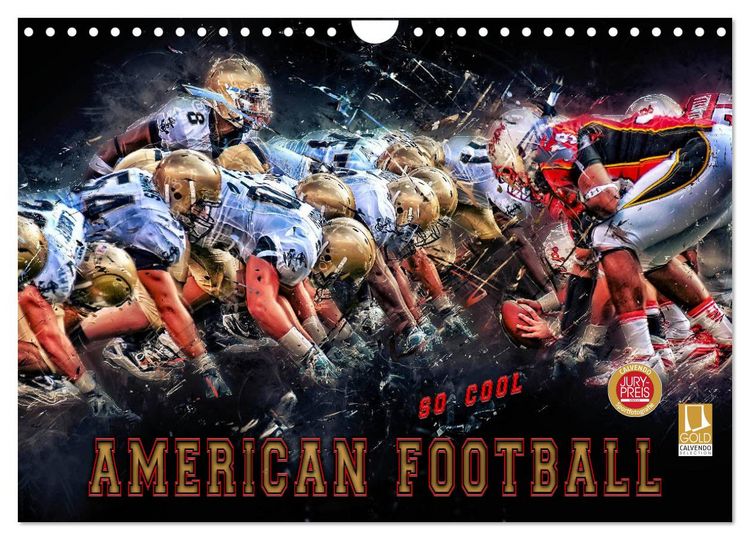 Produktbild: American Football - so cool (Wandkalender 2026 DIN A4 quer), CALVENDO Monatskalender