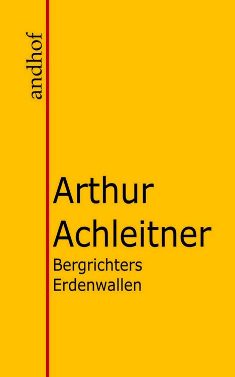 Produktbild: Bergrichters Erdenwallen