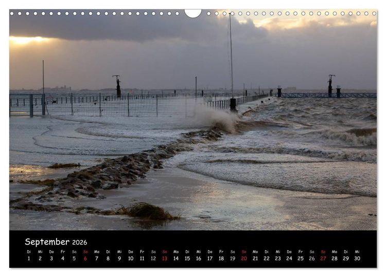 Produktbild: Ostfriesland - Land und Wetter (Wandkalender 2026 DIN A3 quer), CALVENDO Monatskalender