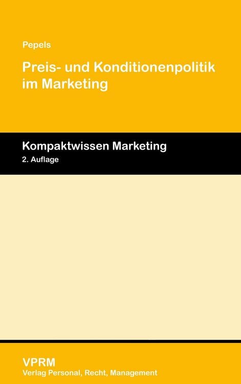 Produktbild: Preis- und Konditionenpolitik im Marketing