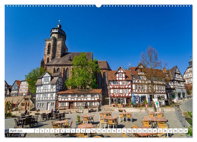 Produktbild: Hessen Impressionen (Wandkalender 2026 DIN A2 quer), CALVENDO Monatskalender