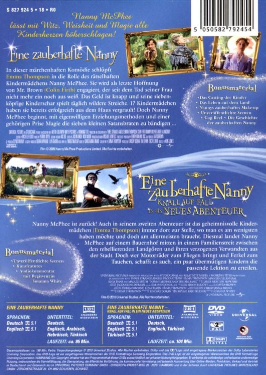 Produktbild: Eine zauberhafte Nanny 1+2 [2 DVDs]