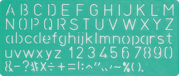 Produktbild: LINEX&reg; Schriftschablonen