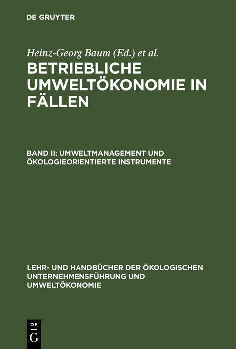 Produktbild: Umweltmanagement und &ouml;kologieorientierte Instrumente
