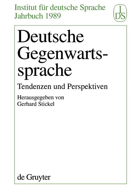 Produktbild: Deutsche Gegenwartssprache