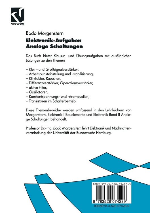 Produktbild: Elektronik-Aufgaben Analoge Schaltungen