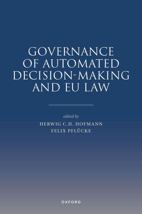 Produktbild: Governance of Automated Decision-Making and EU Law