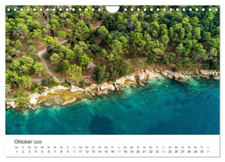 Produktbild: Porec Kalender - Die kroatische Stadt an der Adria (Wandkalender 2026 DIN A4 quer), CALVENDO Monatskalender