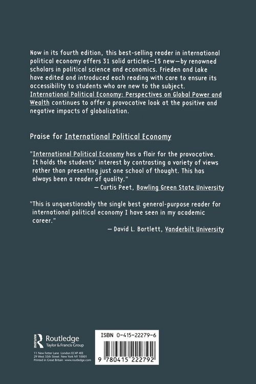 Produktbild: International Political Economy