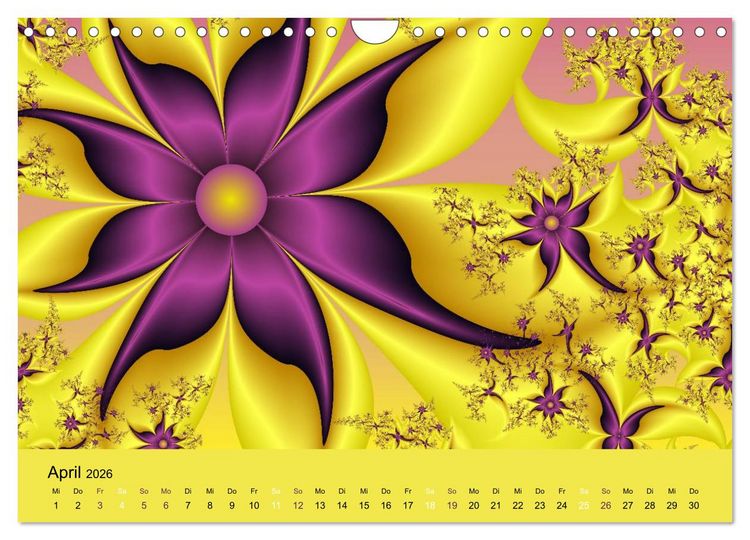 Produktbild: Neonfarben (Wandkalender 2026 DIN A4 quer), CALVENDO Monatskalender