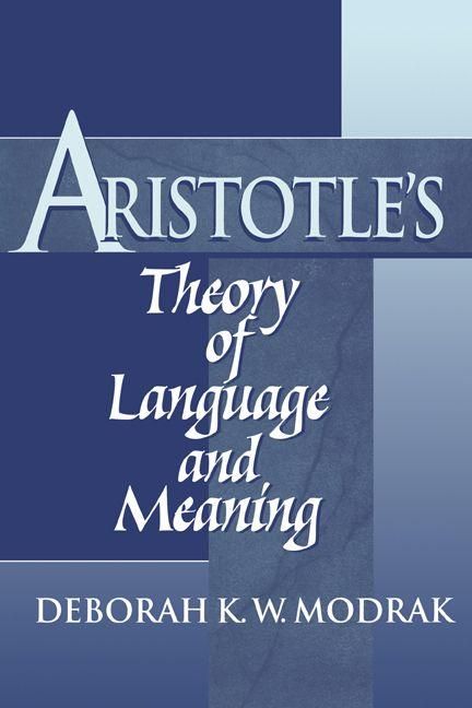 Produktbild: Aristotle's Theory of Language and Meaning