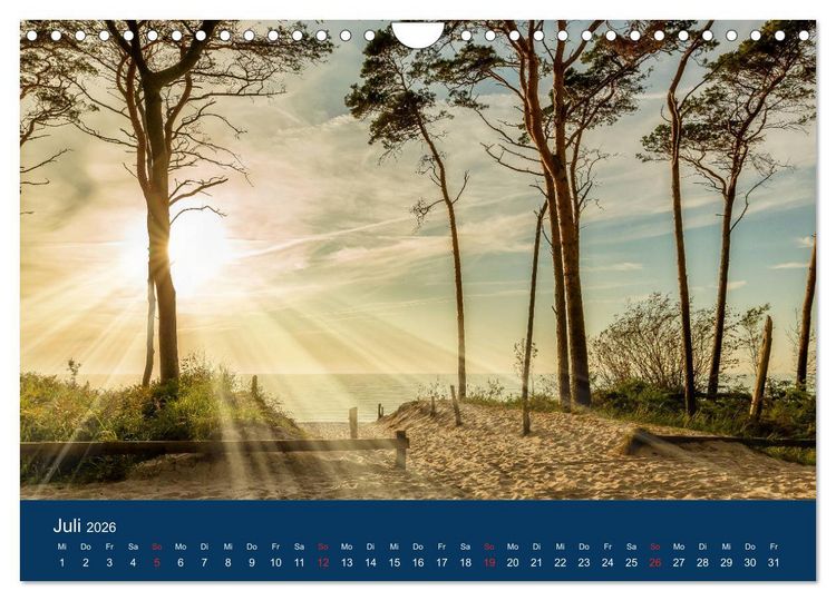 Produktbild: Ostseezauber (Wandkalender 2026 DIN A4 quer), CALVENDO Monatskalender