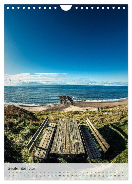 Produktbild: D&auml;nemarks Nordseek&uuml;ste - Vom Ringk&oslash;bing-Fjord bis zur Jammerbucht (Wandkalender 2026 DIN A4 hoch), CALVENDO Monatskalender