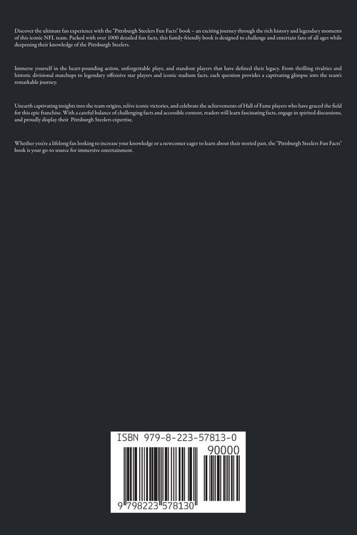 Produktbild: Pittsburgh Steelers Fun Facts