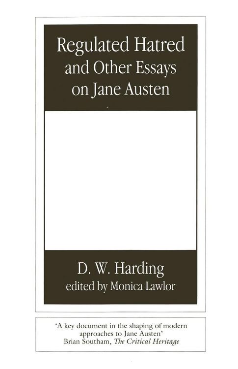 Produktbild: Regulated Hatred and Other Essays on Jane Austen