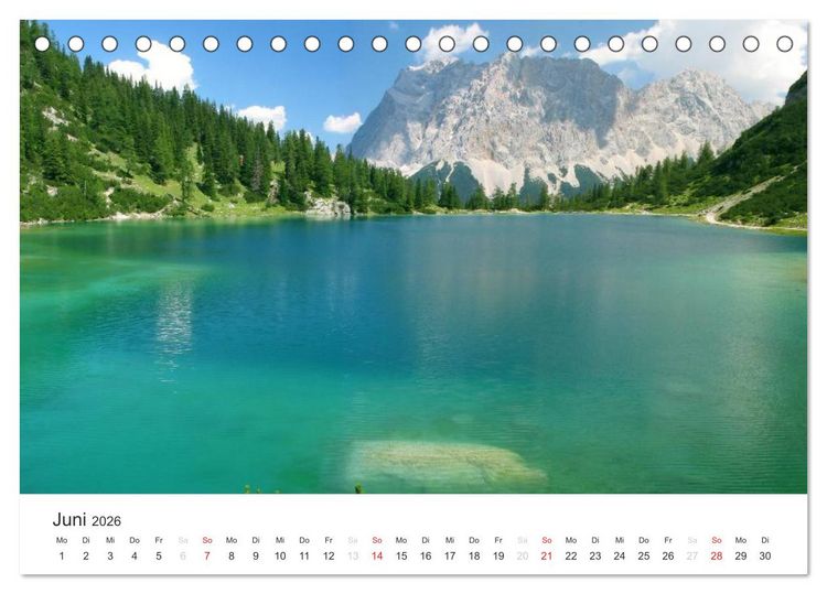 Produktbild: Bergwelten - Vom Voralpenland zu den Zentralalpen (Tischkalender 2026 DIN A5 quer), CALVENDO Monatskalender
