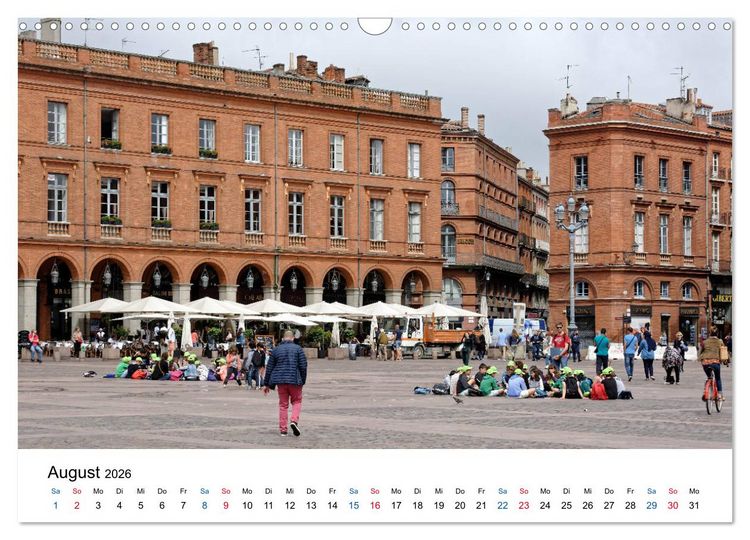 Produktbild: Frankreichs gro&szlig;e St&auml;dte - Toulouse (Wandkalender 2026 DIN A3 quer), CALVENDO Monatskalender