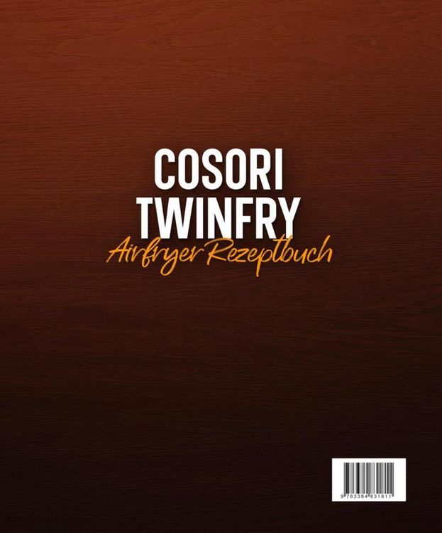 Produktbild: Cosori TwinFry Hei&szlig;luftfritteuse Rezeptbuch