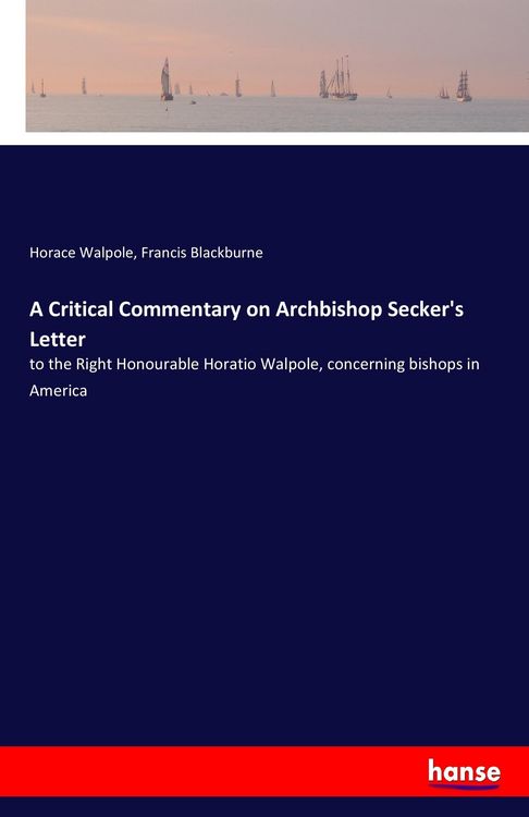 Produktbild: A Critical Commentary on Archbishop Secker's Letter