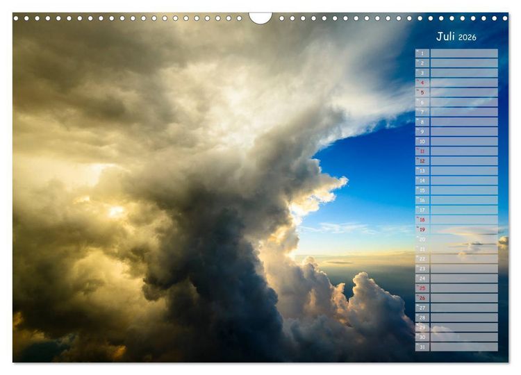 Produktbild: Colours of Flight - Stimmungen &uuml;ber den Wolken (Wandkalender 2026 DIN A3 quer), CALVENDO Monatskalender