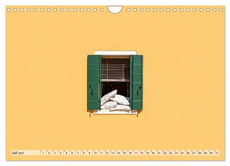 Produktbild: Minimal Burano (Wandkalender 2027 DIN A4 quer), CALVENDO Monatskalender