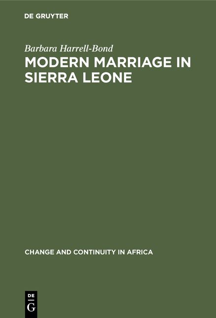 Produktbild: Modern Marriage in Sierra Leone