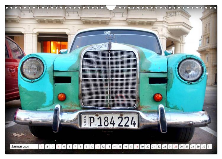 Produktbild: Mercedes-Benz Typ 180 - Ein deutscher Klassiker in Kuba (Wandkalender 2026 DIN A3 quer), CALVENDO Monatskalender