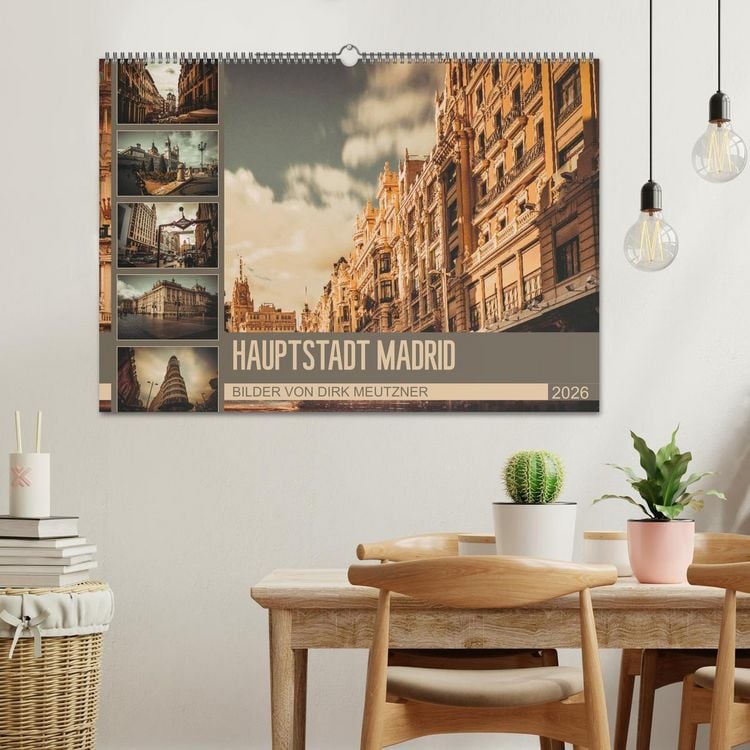 Produktbild: Hauptstadt Madrid (Wandkalender 2026 DIN A2 quer), CALVENDO Monatskalender