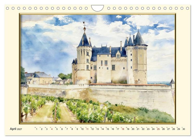 Produktbild: M&auml;rchenschl&ouml;sser an der Loire (Wandkalender 2027 DIN A4 quer), CALVENDO Monatskalender
