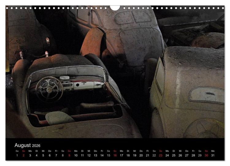 Produktbild: ROSTLAUBEN Die sch&ouml;nsten Autowracks (Wandkalender 2026 DIN A3 quer), CALVENDO Monatskalender
