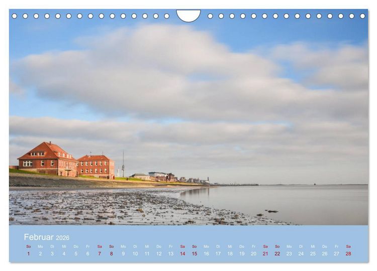 Produktbild: Wilhelmshaven - Sonne, K&uuml;ste und Meer (Wandkalender 2026 DIN A4 quer), CALVENDO Monatskalender