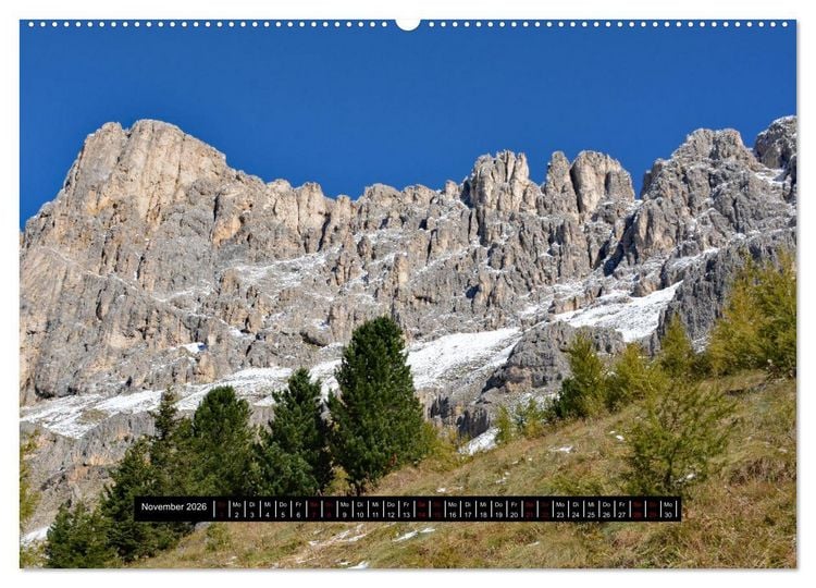 Produktbild: Dolomiten - Latemar und Rosengarten (hochwertiger Premium Wandkalender 2026 DIN A2 quer), Kunstdruck in Hochglanz