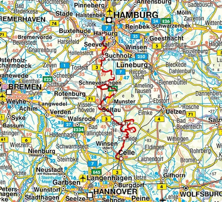 Produktbild: ROTHER Wanderf&uuml;hrer Heidschnuckenweg. 14 Etappen von Hamburg-Fischbek nach Celle &ndash; mit 12 zus&auml;tzlichen Heideschleifen