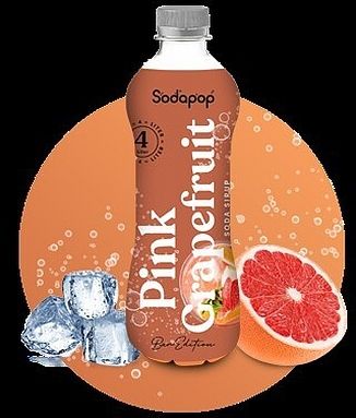 Produktbild: SODAPOP Pink Grapefruit Bar Sirup 500ml f&uuml;r 4 Liter